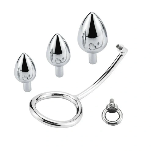 Steel Stainless 4663 Anal Hook Set DiscreetChoice Ring Cock with 0902